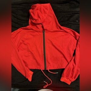 Red Zip-Up Hoodie